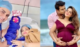 Sugandha Mishra和Sanket Bhosale欢迎女婴