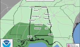 降雨来了：阿拉巴马州到周六可能会有几英寸的降雨