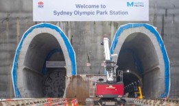 悉尼地铁西线建设正在进行中，奥林匹克公园开始施工