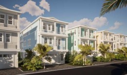 新的可持续发展的佛罗里达房屋在飓风中幸存下来，而附近的房屋却被摧毁了，而且从未失去电力