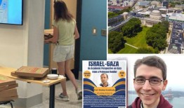 麻省理工学院(MIT)的学生斥责以色列教授的演讲，奇怪地抢走免费披萨盒