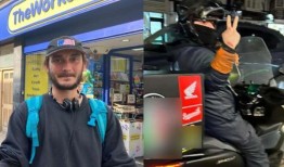 外卖外卖骑手在差点撞到妈妈的儿子后给了她“V”字