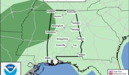 本周阿拉巴马州可能会有几场强风暴
