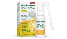 anginetten？颈部喷雾2合1：支持喉咙痛和干咳