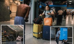 纽约的无家可归者为宾夕法尼亚车站的安全而欢呼，为无家可归者提供服务，但通勤者却很害怕