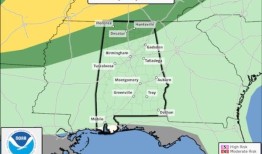 本周阿拉巴马州可能会有几场强风暴