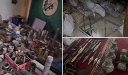 视频显示哈马斯武器实验室，白板上有火箭草图在加沙清真寺下：以色列