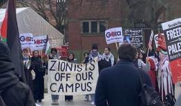 “去死犹太复国主义者”在伯明翰校园的反犹太主义游行中高唱