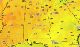 阿拉巴马州大部分地区发布高温预警：你住的地方会有多热？